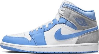 Nike Jordan Blauw Grijs Mid Sneakers - Heren - Fitnessschoenen - Blauw - 46 EU - Fitness