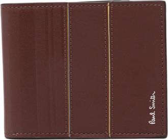 Paul Smith striped leather wallet - Bruin