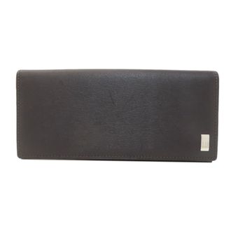 Dunhill Dark Brown Leather Long Wallet (Bi-Fold) (Pre-Owned)