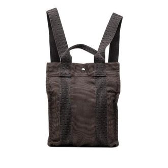 Herm&egrave;s Pre-owned Backpacks, female, Gray, Size: ONE SIZE Pre-owned Herline PM Backpack