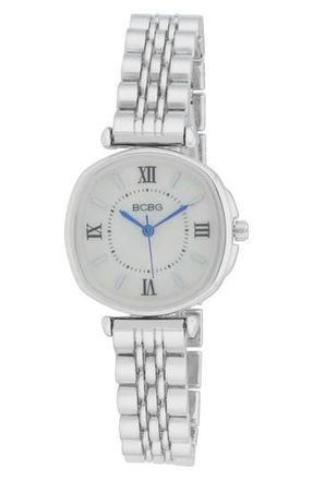 BCBGeneration Oval Bracelet Strap Watch, 28mm in Silver at Nordstrom Rack
