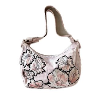Chlo&eacute; Tweedehands leren schoudertassen - Dames - Vintage Schoudertas - Roze - ONE Size - Leer - Vintage