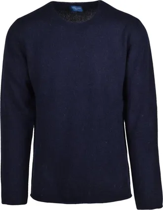 Daniele Fiesoli Truien & Vesten, Heren, Blauw, XL, Wol, Pullover Girocollo