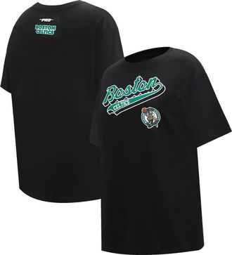 Pro Standard Womens Pro Standard Black Boston Celtics Script Boyfriend T-Shirt at Nordstrom, Size Medium