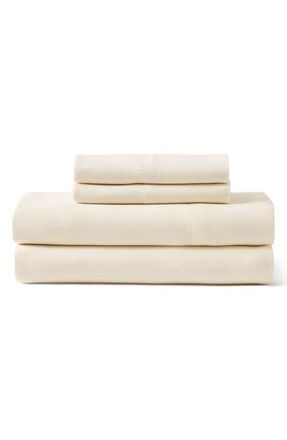 Ted Baker Ladder Stitch 300 Thread Count Sheet Set in Ivory at Nordstrom, Size Queen