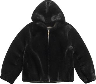 Just things we like Asahi Shearling Jas - Dames - Jassen - Zwart - L - Wol - Jassen