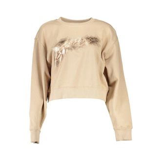 Guess Dames, Sweatshirts & Hoodies, Beige, Maat: 2XL Katoen