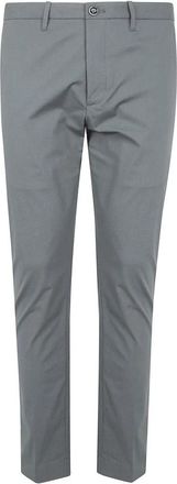 Nine In The Morning Tailored Flat-Front Broeken - Heren - Slim Fit Broeken - Groen - 2XL - Katoen - Broeken
