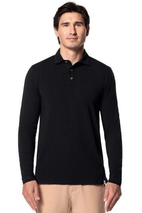 Coolibar Mens Polo - UPF 50+ Sun Protection - Bal Harbour in Black at Nordstrom, Size X-Large L