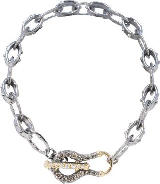 Armenta Pavé Diamond Toggle Link Bracelet in Silver/Gold at Nordstrom