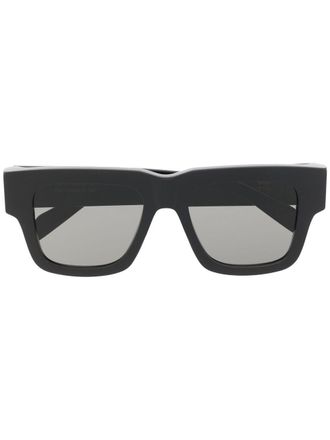 Retro Superfuture Mega square-frame unisex sunglasses - Black