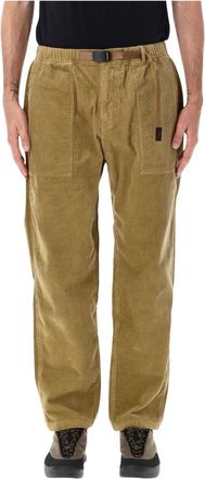 Gramicci Pantalones Rectos de Pana Holgados y C&oacute;nicos - Trousers - Hombre - Marr&oacute;n - M