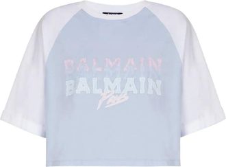 Balmain T-shirt crop - Bianco