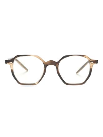 Oliver Peoples clip-on lenses square-frame sunglasses - Gold