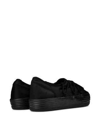 Palm Angels Mens Snow Puffed Logo Sneakers Black Shoes >