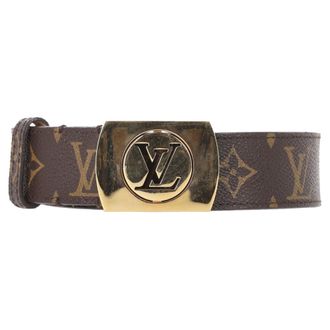 Louis Vuitton Pre-owned Womens Fortune Monogram Belt in Brown Coated Canvas - Mocha - One Size