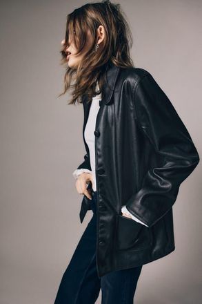 H&M Coated car coat in Black at Nordstrom, Size Xx-Large