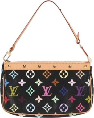 Louis Vuitton Pre-owned Pouch - Dames - Vintage Schoudertas - Veelkleurig - ONE Size - Leer - Vintage