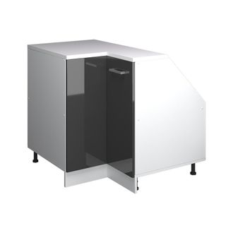 Vicco Armario Para Techo Inclinado Armario De Esquina Rion, Antracita Alto Brillo, 75.6 X 81.6 Cm Con 1 Puerta, Carcasa Del Armario 60 Cm De Profundidad, Vi