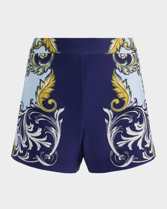 Alice & Olivia Hera High-Rise Shorts