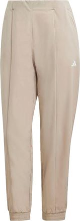 adidas (WMNS) adidas Logo Aeroready Train Essentials Minimal Branding Woven Pants beige IJ5924