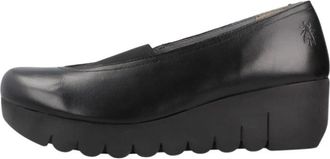 FLY London Veik 504Fly - Dames - Sleehakken - Zwart - 38 EU - Leer - Schoenen
