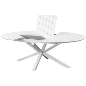 Milani Home Milani Home - artorius - tavolo rotondo da giardino in alluminio allungabile 150/200 x 150