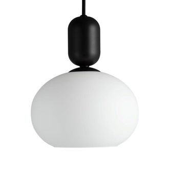 Nordlux L&aacute;mpara techo colgante moka luz homog&eacute;nea con esfera blanca &oslash;20 cm