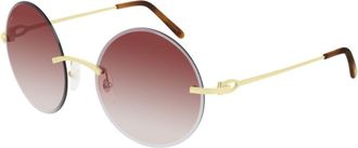 Cartier Ct0002rs-001gold-gold-orange