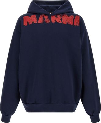 Marni Blue Monolith Hoodie