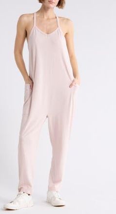 Zella Change of Heart Jumpsuit in Pink Hush Heather at Nordstrom Rack, Size X-Large