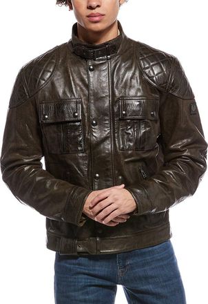 Belstaff Brooklands Leather Motorcycle Jacket