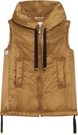 Max Mara Greengo Imbottito Smanicato - Dames - Bodywarmers - Beige - S - Jassen