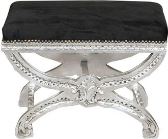 Biscottini International Biscottini - Louis xvi French style solid beech wood footstool