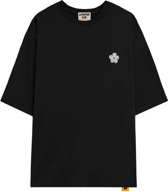 A Paper Kid T-shirt con stampa - Nero