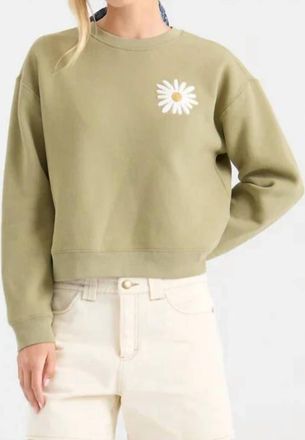Roark Port Crew Sweatshirt In Dusty Olive