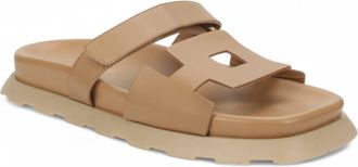 Carrano Womens Flatform Leather Sandals In Riviera