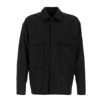 Herno Light Jackets, male, Black, Size: M Nylon Jacket