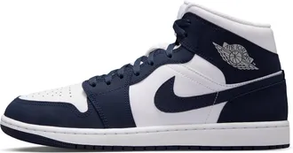 Nike Jordan Mens Air Jordan 1 Mid Shoes in Blue | IV6046-400