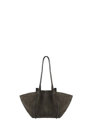 Yuzefi Winged Suede Leather Mochi Bag With Adjustable Handles
