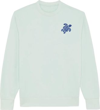 Vilebrequin turtle-embroidered sweatshirt - men - Organic Cotton - M - Blue