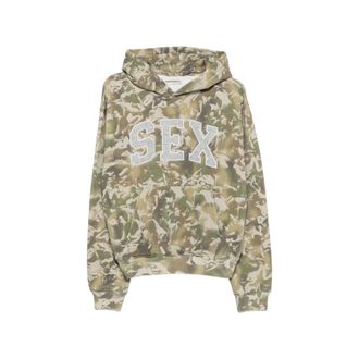 Carne Bollente The Sex Graphic-print Fleece-patch Hoodie