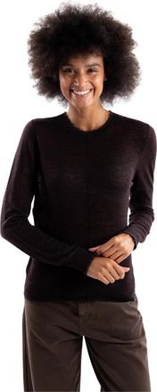 Pinko Pamplona Ronde Hals Trui - Dames - Ronde hals truien - Bruin - S - Wol - Truien & Vesten