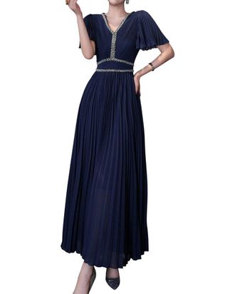 Burryco Silk-Blend Maxi Dress