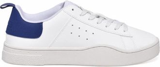 Diesel White Sky Blue Rubber Sneakers