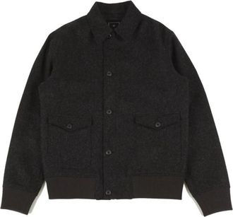 maharishi Wool Flight Jacket - Heren - Zomerjassen - Bruin - M - Wol - Jassen
