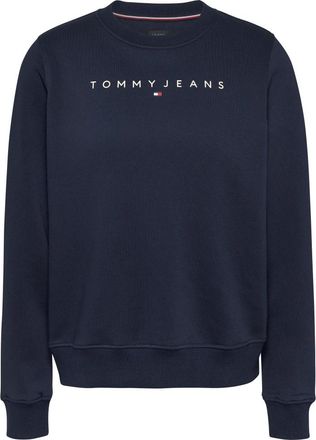 Tommy Jeans Katoenen Blend Sweatshirt - Dames - Sweatshirts - Blauw - S - Katoen - Hoodies & sweatvesten