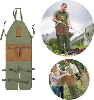 OEM Delantal De Jardiner&iacute;a, Bolsillos Grandes, Impermeable Y Resistente A Las Manchas, Ajustable