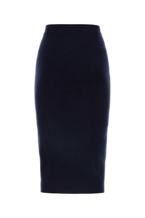 Bottega Veneta Womens Midnight Blue Cashmere Blend Skirt Navy Gonne