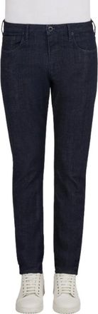 Emporio Armani Stretch Slim-fit Jeans - Heren - Slim Fit Jeans - Blauw - W33 - Katoen - Jeans